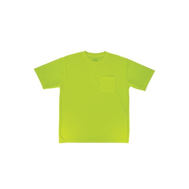 Ergodyne Hi-Vis Shirt,L,Lime,Short Sleeve 21794