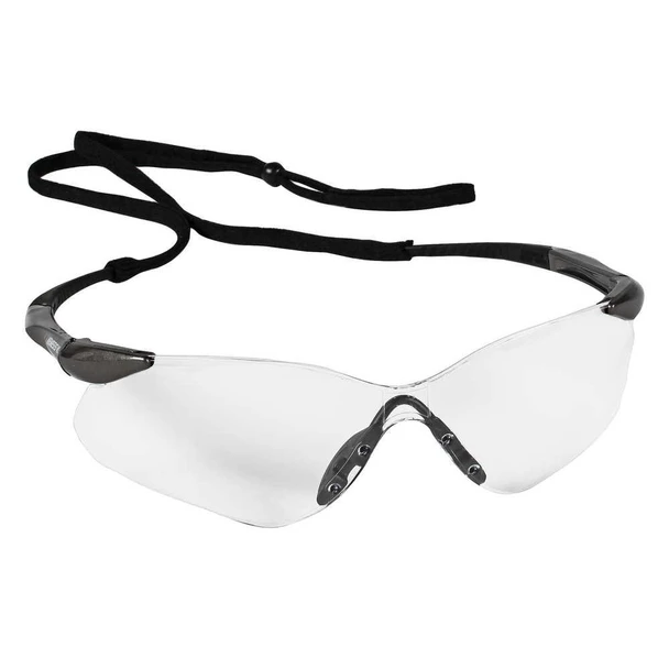 20470 KleenGuard Nemesis VL Frameless Safety Glasses, Gunmetal Frame, Clear Hardcoated Lens