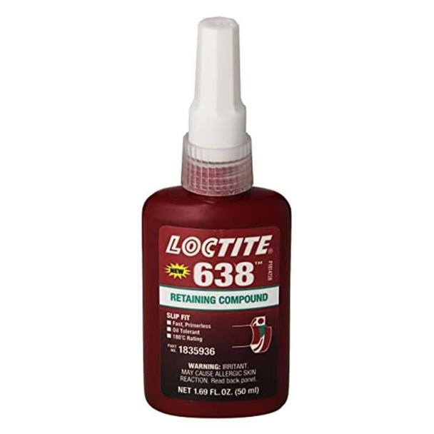1835936 Loctite 638 Retaining Compound, 50 ml Bottle Size, High Strength