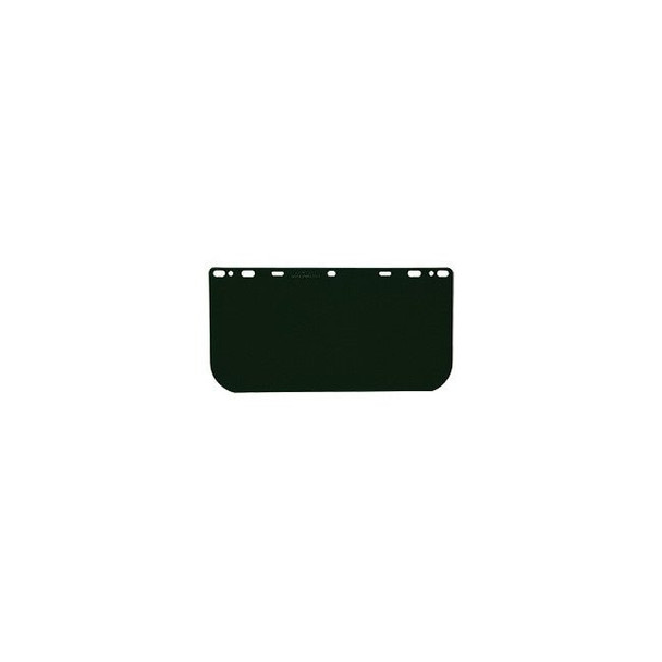 181542 MCR HEAD GEAR/FACE SHIELDS,8x15.5" .040 universal Visor POLY,Dark Green
