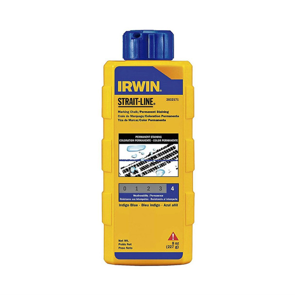64901 Irwin STRAIT-LINE MARKING CHALK,8 oz.-Blue Chalk,Standard