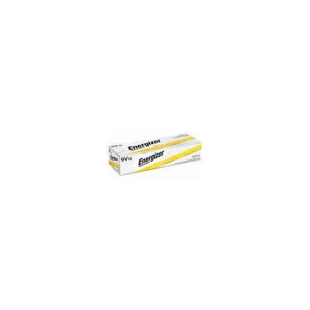 Energizer Industrial Alkaline Batteries, Size 9V, 12 per pack, 6 packs per case.