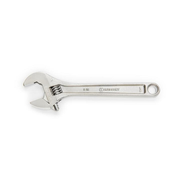 AC28VS Crescent, Adjustable Wrench, 1.125 Inch, Satin Chrome with Polished Face