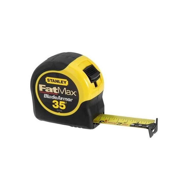 33-735 Stanley Fatmax Tape Measure,Bladearmor coated,Top Forward,1-1/4" blade width,L 35'