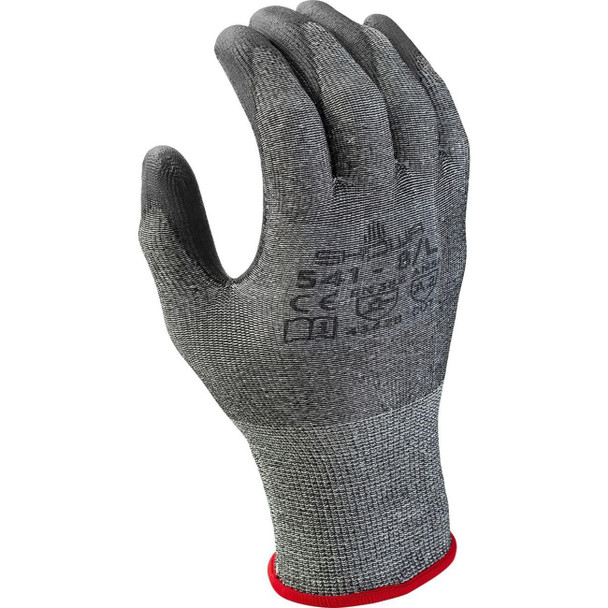 541-XXL Showa, Cut Resistant Glove, 2X-Large, A2 Cut, Black with Gray Coating