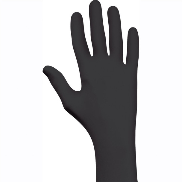 6112PFXXL Showa, Disposable Glove, 2X-Large, 9.25 L, Black, Nitrile