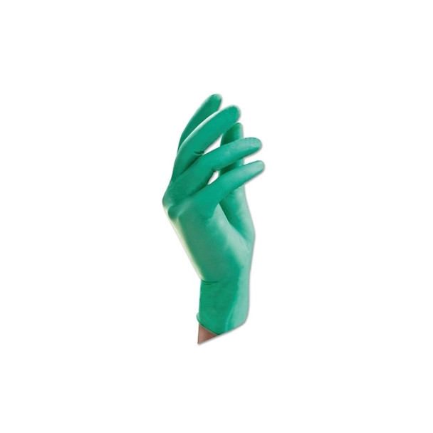 NeoTouch™ 25-201 Extended Cuff Disposable Gloves, Powder Free, Textured, 5.1 mil, X-Small, Green