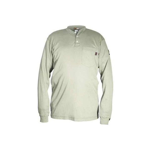 Mcr Safety Men's FR Long Sleeve Shirt, 9.6 cal/sq cm, S, Max Comfort(TM) H1TS