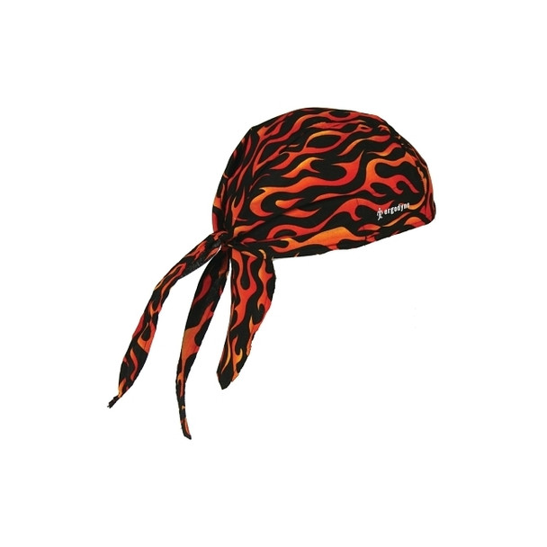Chill-Its 6615 High-Performance Dew Rags, 6 in X 20 in, Flames Pack of 6