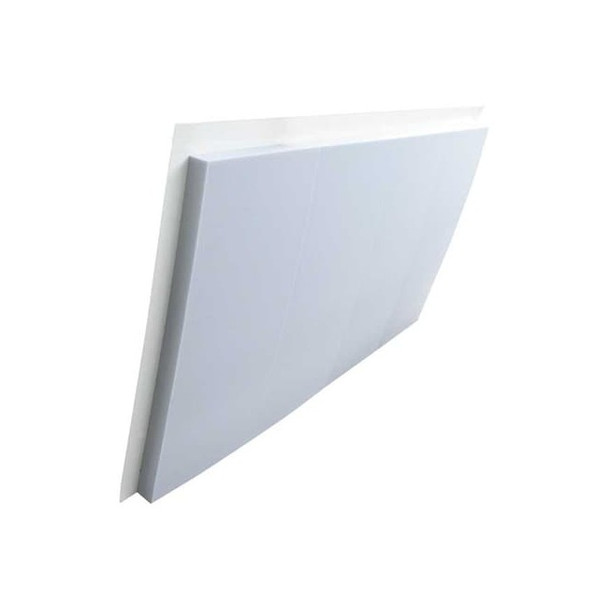 Insulation Sheet, Melamine Foam, 24 in x 48 in, 1 in Wall, White
