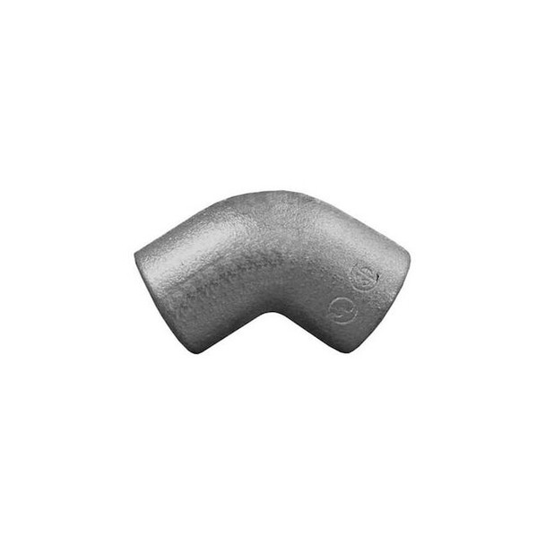 IMC 45 Deg Elbow, 1/2 in, Threaded, Iron, Electro Zinc Plated, Silver