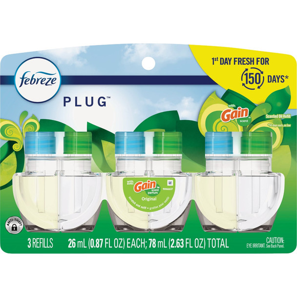 Febreze Gain Scent Plug In Air Freshener Refill (3-Count) 80781111