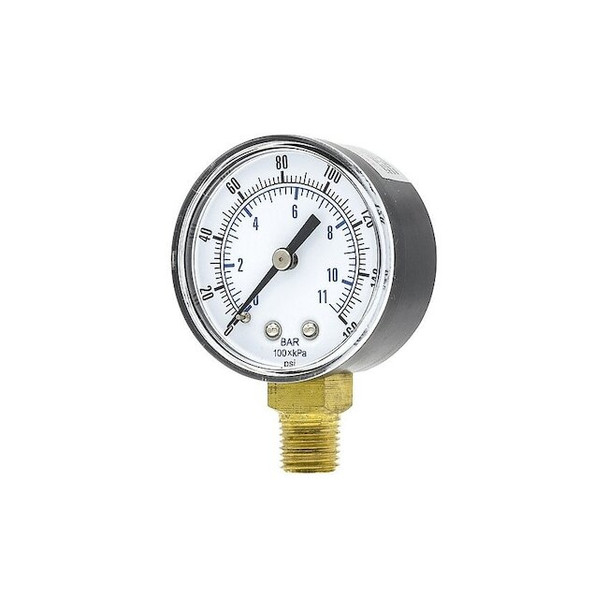 Manufacturer Varies Pressure Gauge, 1/4 in NPT, Bottom Location SEP-101D-204F