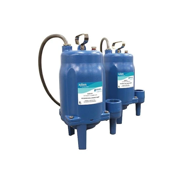 Goulds Water Technology AxialGringerpumps,20ft,Single,230VAC AGS1012