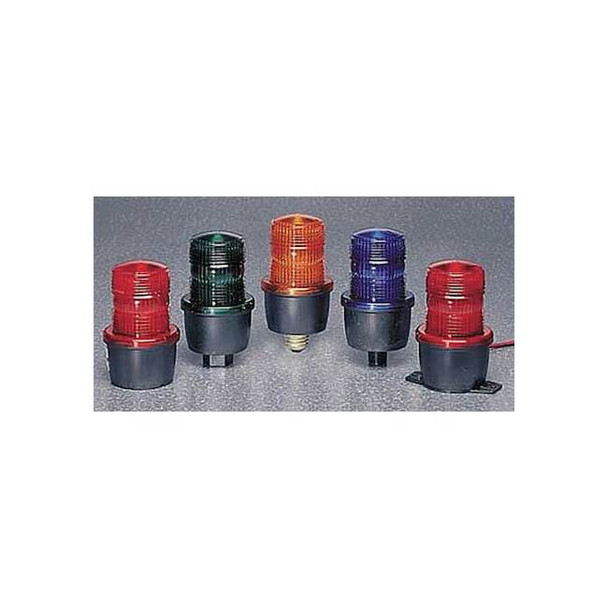 Strobe Light, Green, Strobe, 120V AC, 80 FPM, 3 1/8 in Dia., Surface
