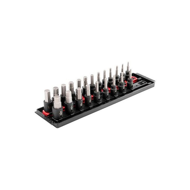 Tekton Socket Set,Steel,14 3/4 in L SIB91201