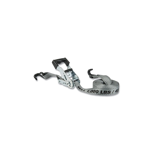 High Tension Ratchet Tie-Downs with Double J-Hooks, 1 in W x 12 ft, 1,000 lb Load Capacity