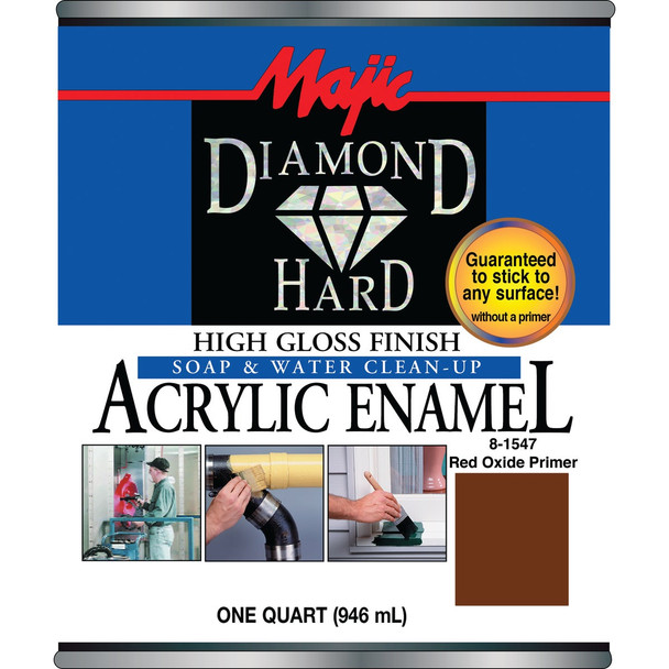 Majic Diamond Hard Acrylic Enamel, Red Primer, 1 Qt. 8-1547-2