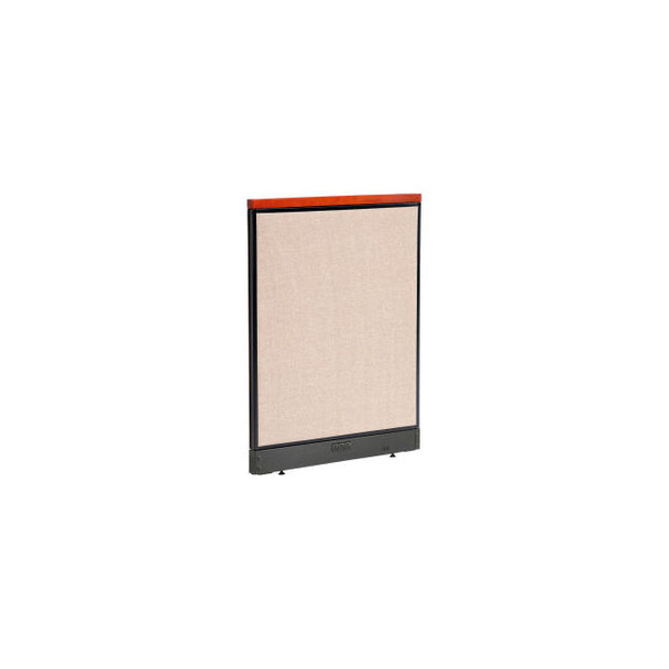 Interion Deluxe Electric Office Partition Panel 36-1/4""W x 47-1/2""H Tan