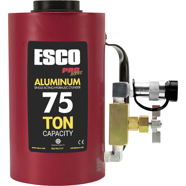 75 TON ALUMINUM JACK, 6" STROKE, WITHOUT BASE PLATE 10317