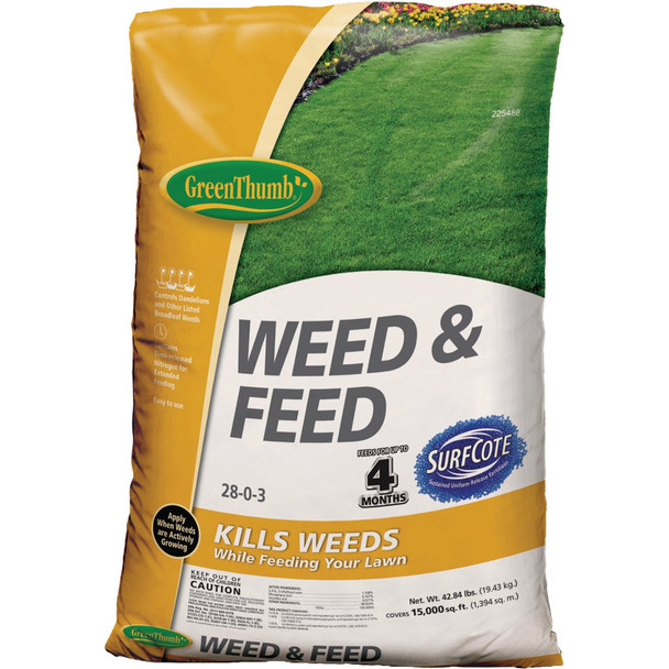 Green Thumb 42.84 Lb. 15,000 Sq. Ft. 28-0-3 Weed and Feed GT23291