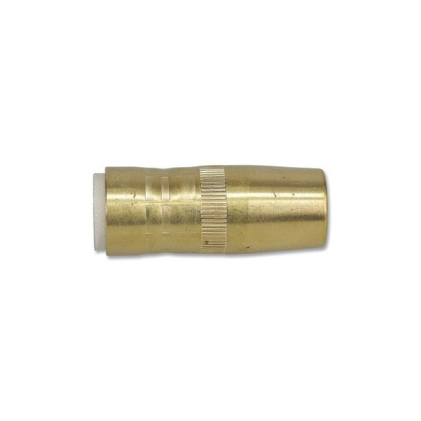 Centerfire™ Style MIG Gun Nozzle, 5/8 in Bore, 1/8 in Recess, Slim, Brass