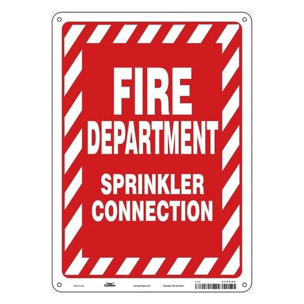 Condor Safety Sign,10" W,14" H,0.032" Thickness 470C08