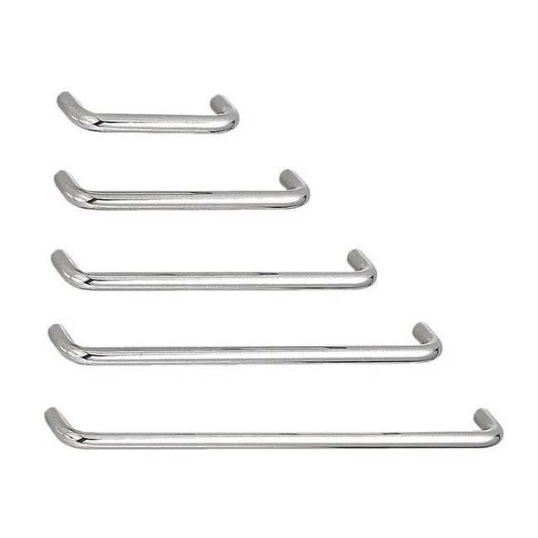 Sugatsune Pull Handle, 9 In. H, Satin, Threaded Holes SWF-690