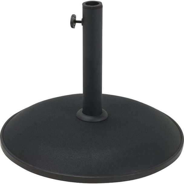 Outdoor Expressions 17 In. Round Black Concrete Umbrella Base SL-USC-01B