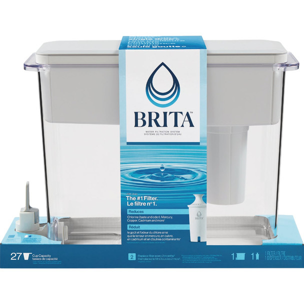 Brita 27 Cup Gray Ultramax Large Filtered Water Dispenser 35034