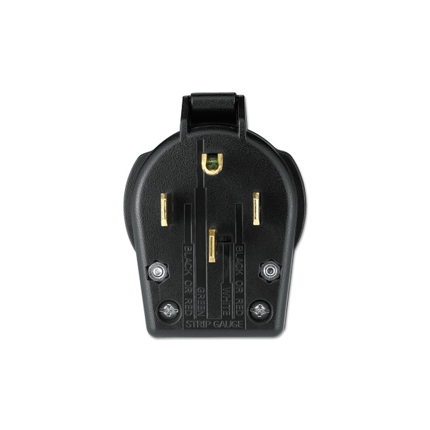 Plug and Receptacle, Angled Male Power Plug, Straight Blade, Universal, NEMA 14-30P/14-50P