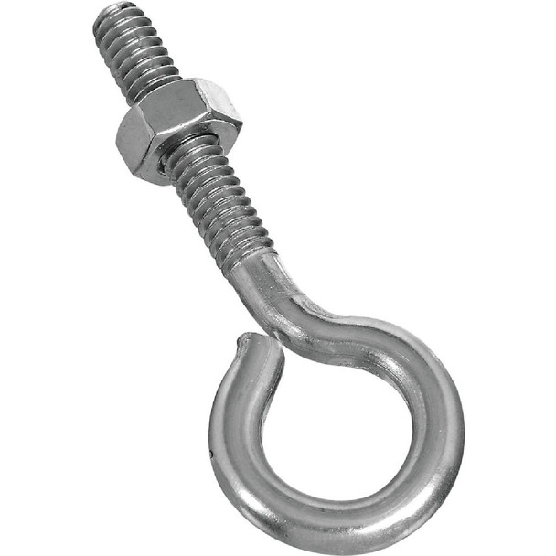 National Hardware 1/4 In. x 2-1/2 In. Stainless Steel Eye Bolt Pack of 10