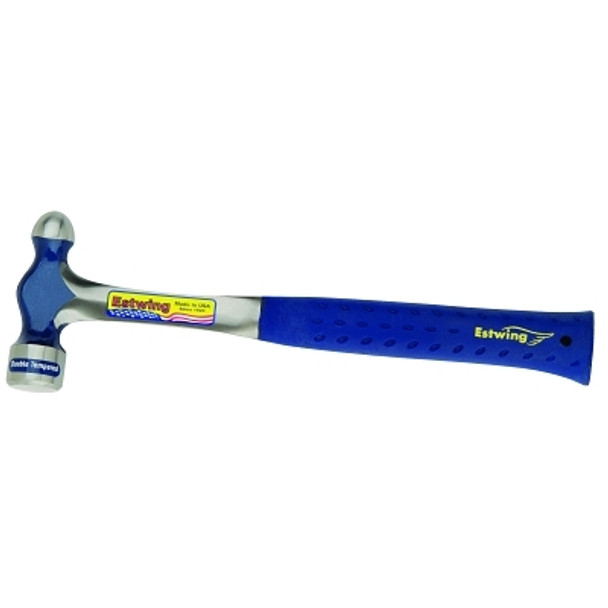 Ball Pein Hammer, Straight Blue Shock Reduction Grip® Handle, 11 in Overall L, 8 oz Steel Head Ball Pein Hammer, Straight Blue Shock Reduction Grip® Handle, 11 in Overall L, 8 oz Steel Head