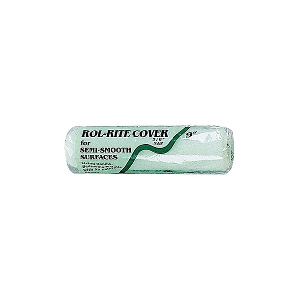 Rol-Rite Roller Covers, 3 in, 3/8 in Nap, Knit Fabric