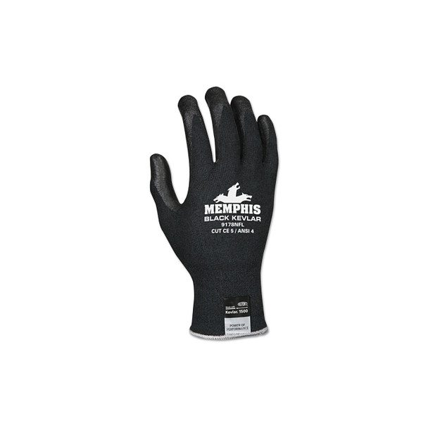 9178NF Cut Protection Gloves, Large, Black