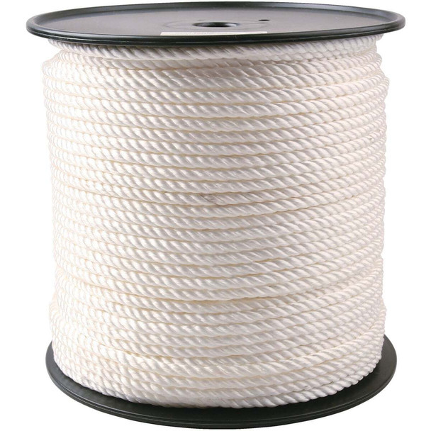Do it Best 3/8 In. x 450 Ft. White Twisted Nylon Rope 700398