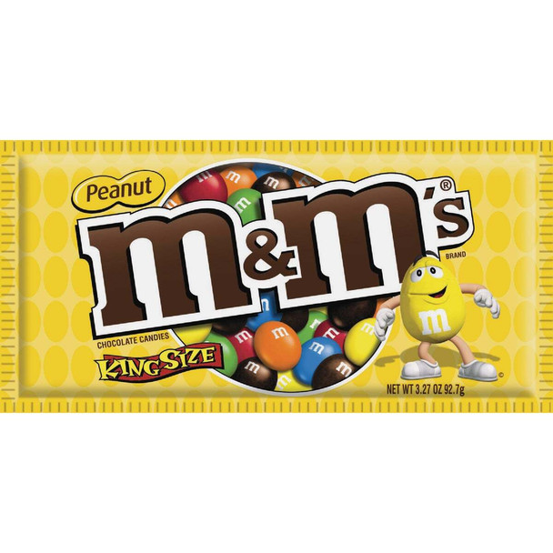 M&M's Peanut 3.27 oz Candy 10015 Pack of 24