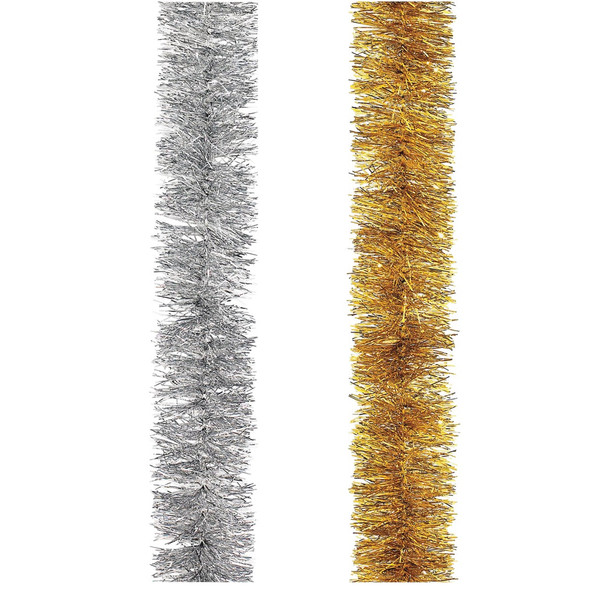 Youngcraft 15 Ft. Gold & Silver Cascade Garland Assortment 22156-A1 Pack of 24