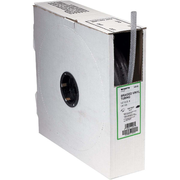 Abbott Rubber 1-3/4 In. x 1-1/4 In. x 50 Ft. Clear T12 Braided PVC Tubing