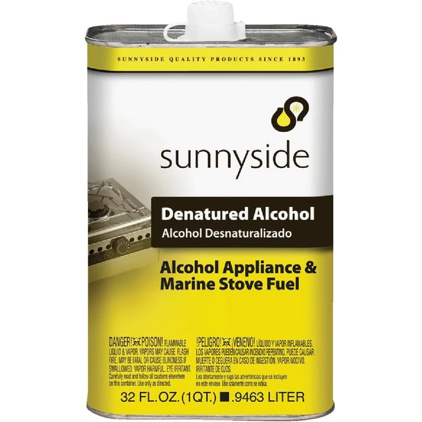 Sunnyside Denatured Alcohol Solvent, Quart 83432S
