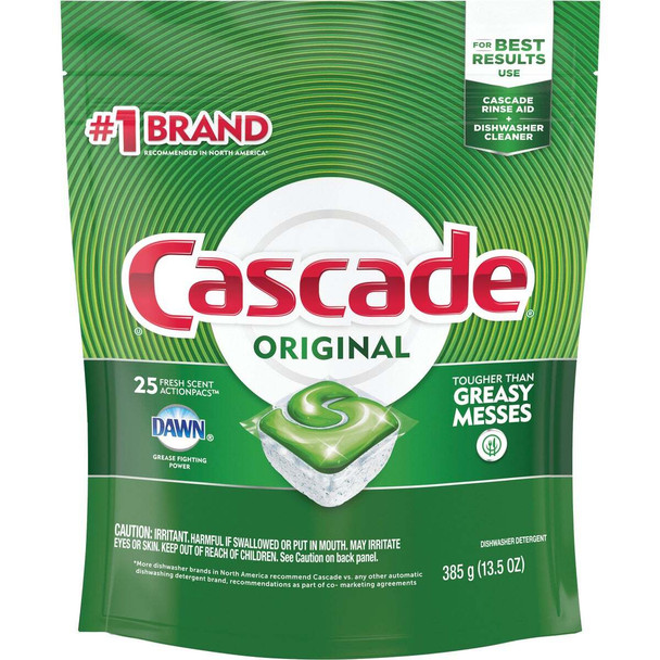Cascade Action Pacs Fresh Dishwasher Detergent Tabs (25 Count) 3700080675