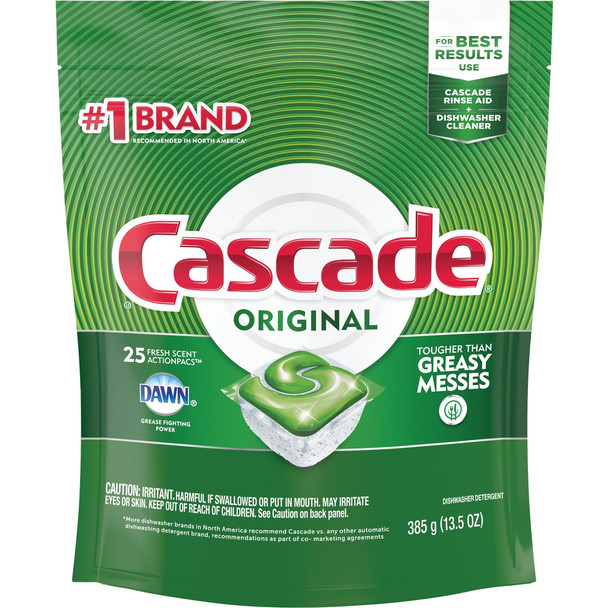 Cascade Action Pacs Fresh Dishwasher Detergent Tabs (25 Count) 3700080675