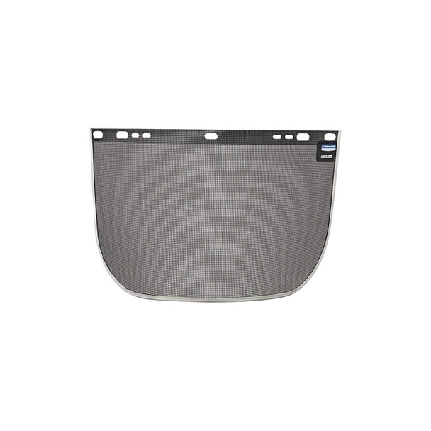 F60 Wire Faceshield, Uncoated, Black, Bound, 15.5 in L x 9 in H