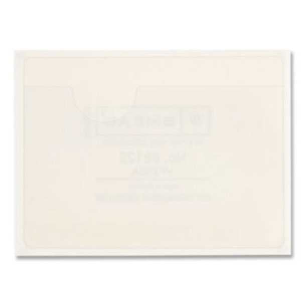 Smead Self-Adhesive Poly Pockets, Top Load, 4.06 x 3, Clear, 100/Box 68123