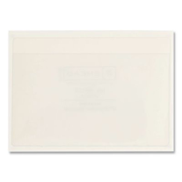 Smead Self-Adhesive Poly Pockets, Top Load, 5.31 x 33.63, Clear, 100/Box 68153