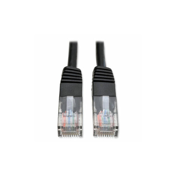 Tripp Lite by Eaton CAT5e 350 MHz Molded Patch Cable, 7 ft, Black N002-007-BK