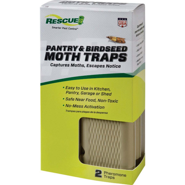 Rescue Glue & Pheromone Birdseed Moth Trap (2-Pack) PMT2-BB5