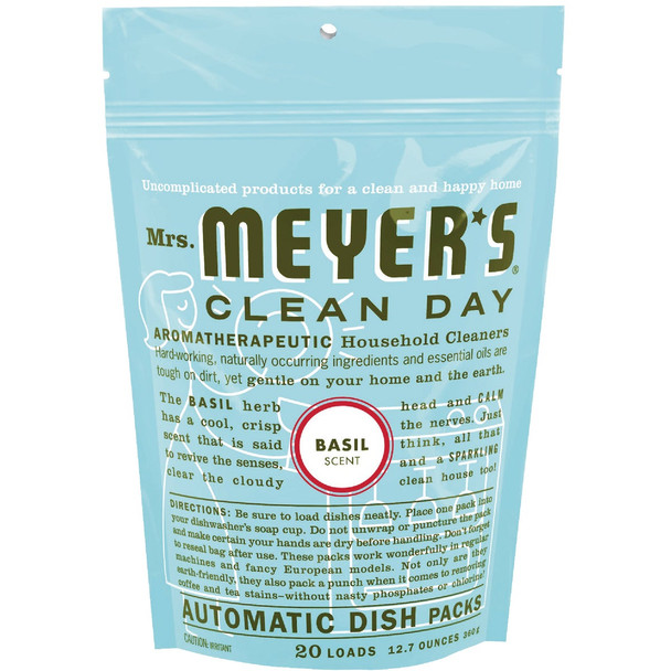 Mrs. Meyer's Basil Dishwasher Detergent Tabs (20 Count) 14464