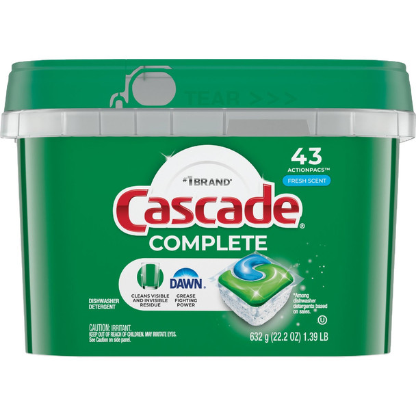 Cascade Complete Fresh Dishwasher Detergent Tabs (43 Count) 98208