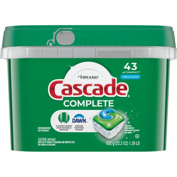 Cascade Complete Fresh Dishwasher Detergent Tabs (43 Count) 3077221706